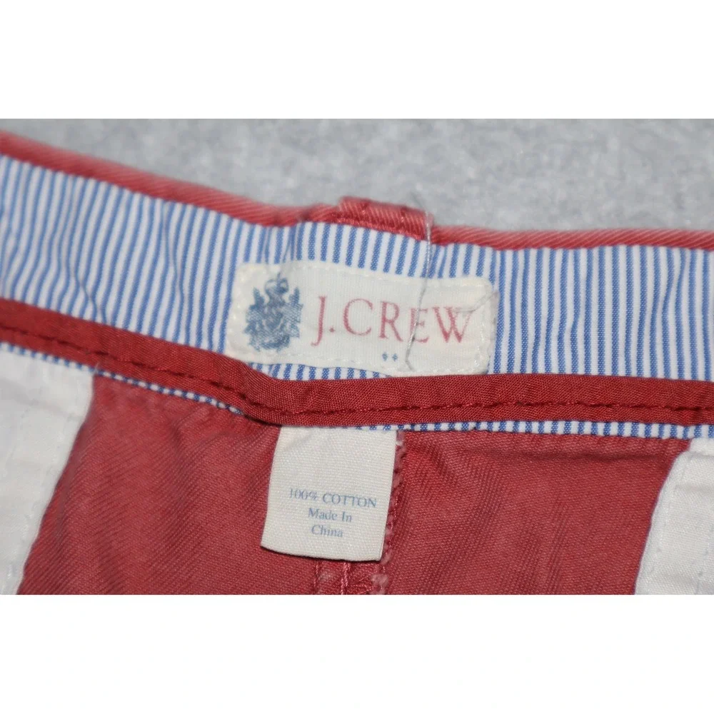 J Crew Chino Shorts Mens 32 Salmon Pink Cotton Casual Preppy Summer 8